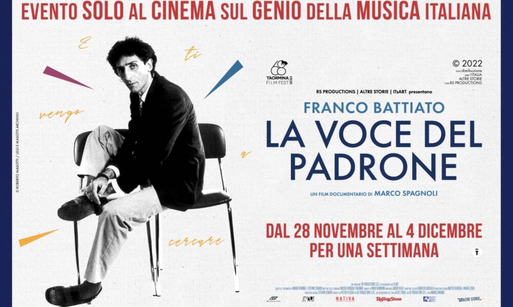 Franco Battiato – La Voce del Padrone, iI film evento di Marco Spagnoli dal 28 novembre al 4 dicembre solo al cinema