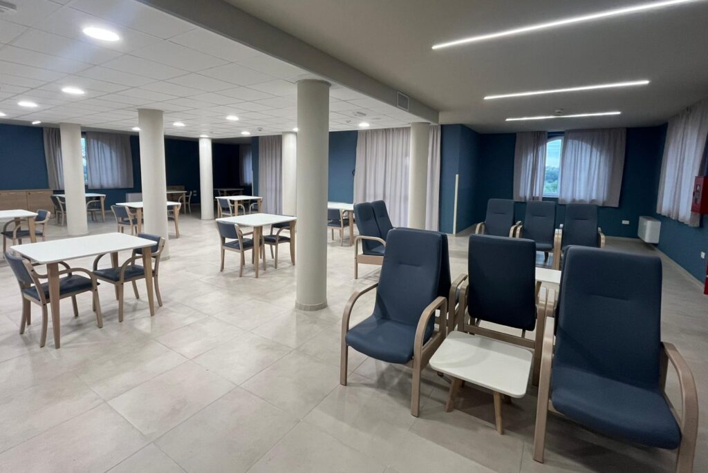 Gli interni della nuova RSA di Collegno