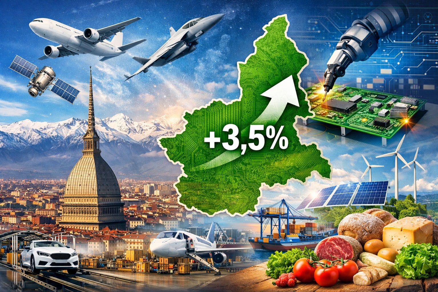 Piemonte, industria in ripartenza: +3,5% nel quarto trimestre 2025